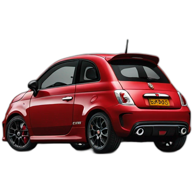 Abarth 595 red details emoji