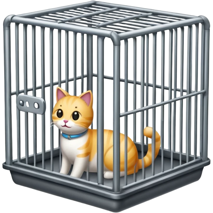 cat cage without cat emoji