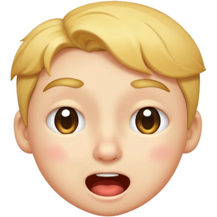 Cute Smushed face winking embarrased emoji