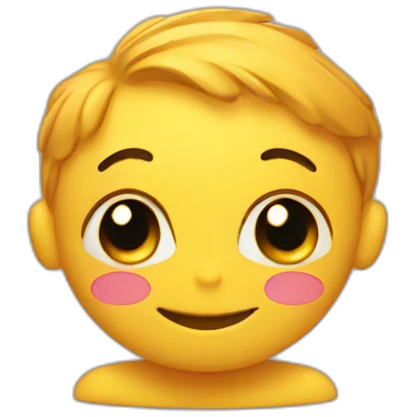 Smiley fall in love emoji