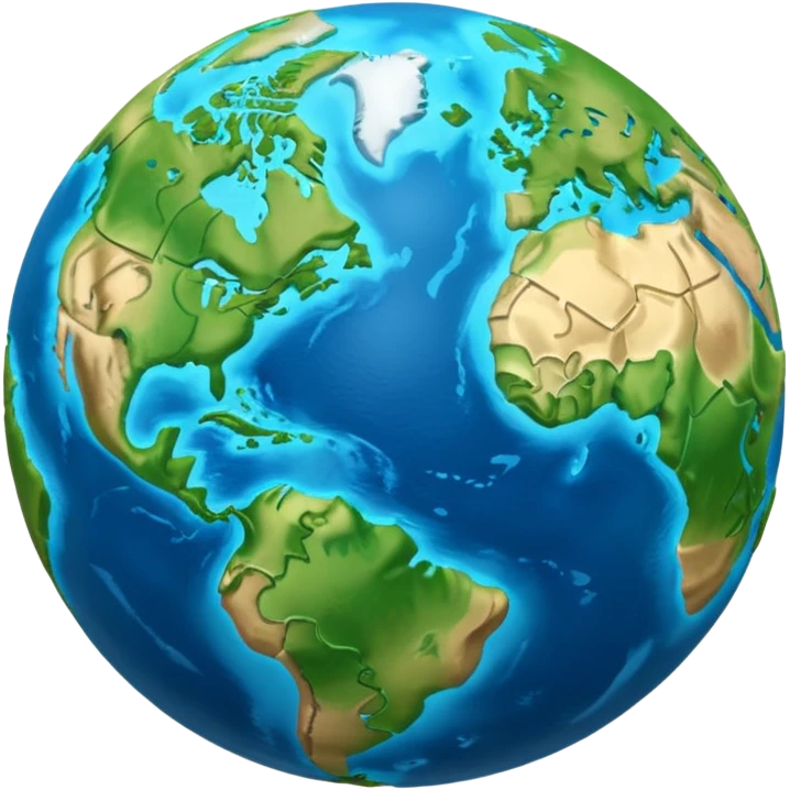 3d planet Earth emoji