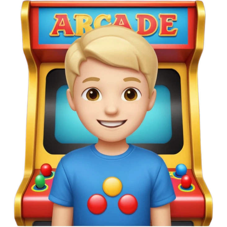 Retro Arcade Kid emoji