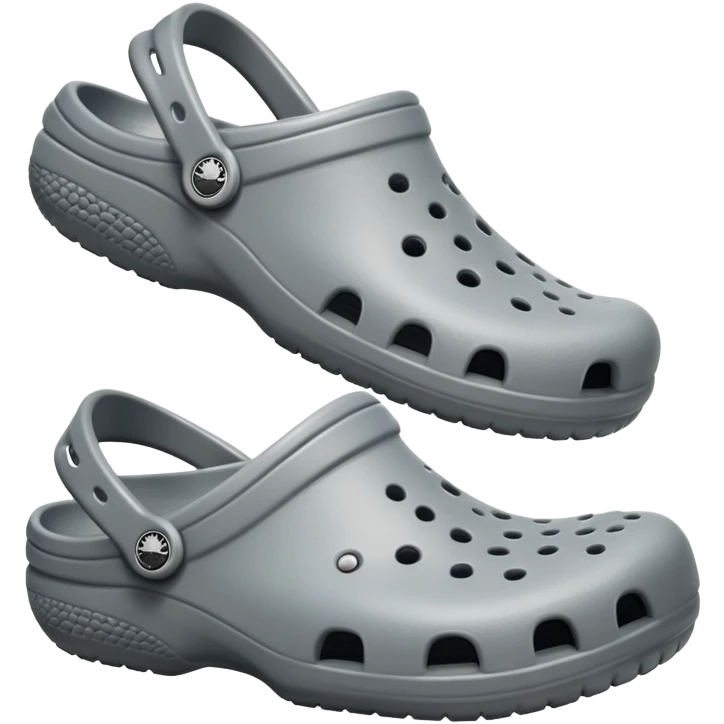 grey crocs emoji