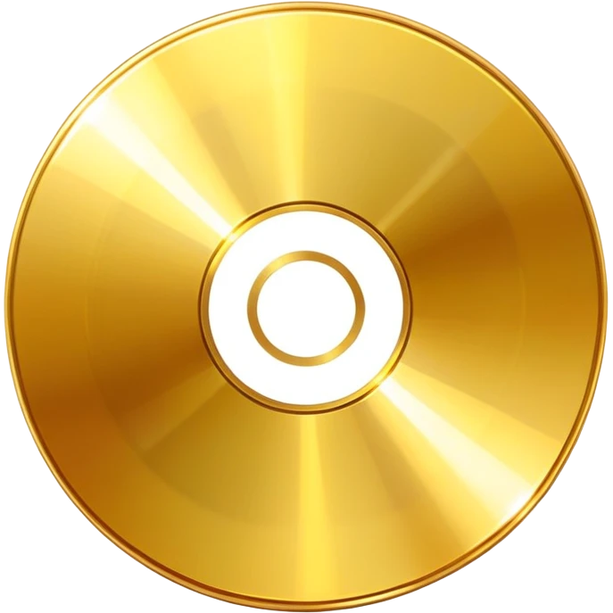 golden CD disk emoji