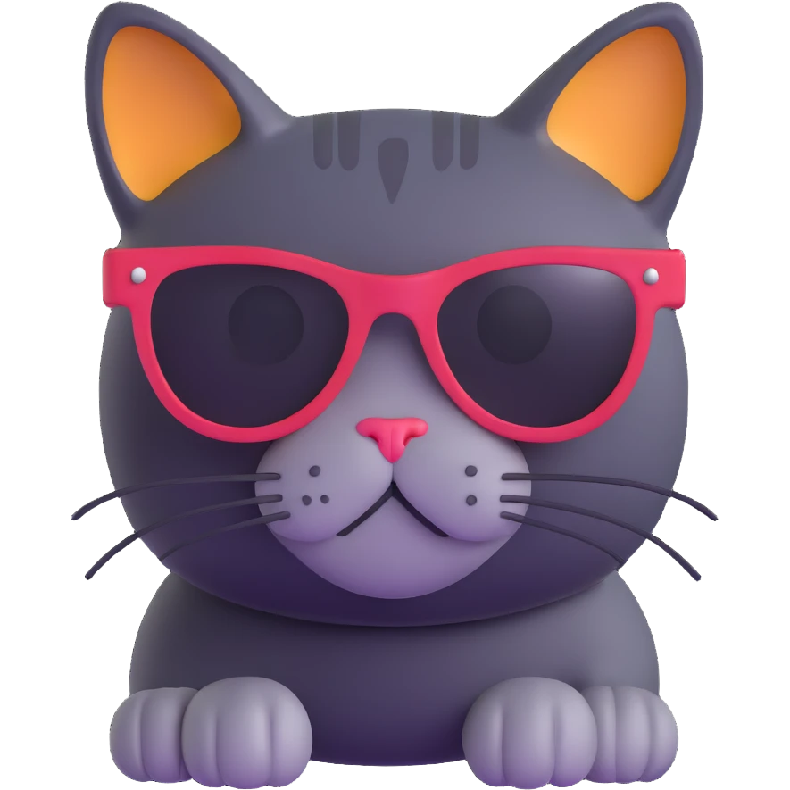cat wearing sunglasses emoji