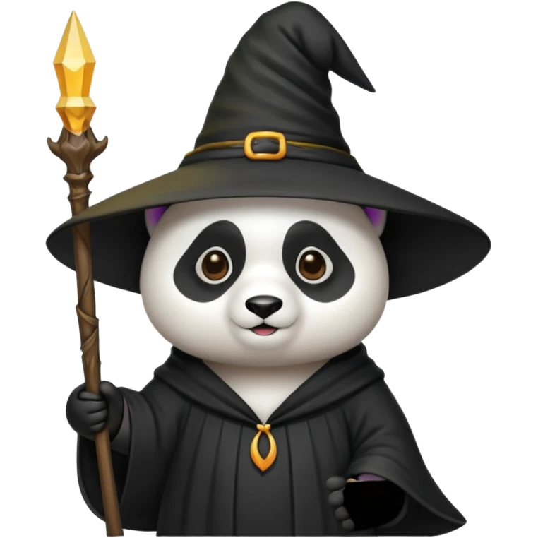 panda in role witch emoji