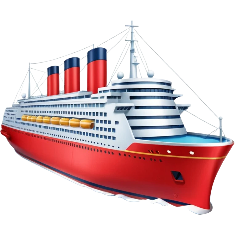 red navy ship emoji