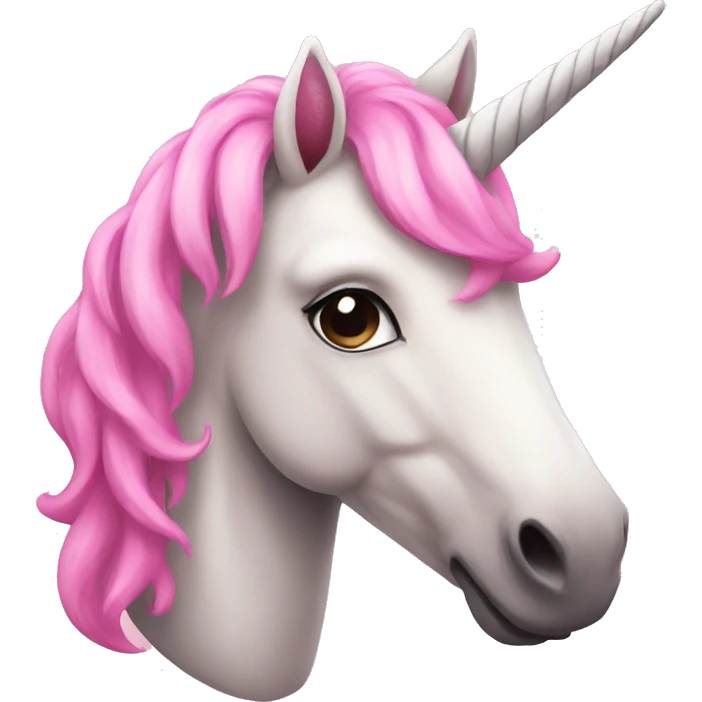 Pink unicorn emoji  emoji