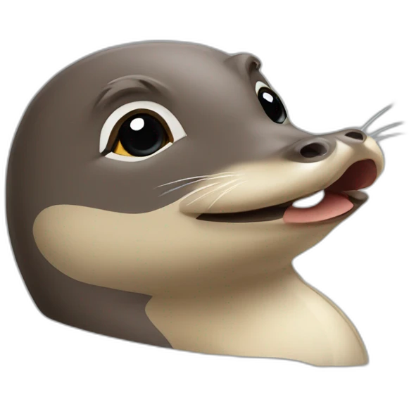 Canard loutre amour emoji