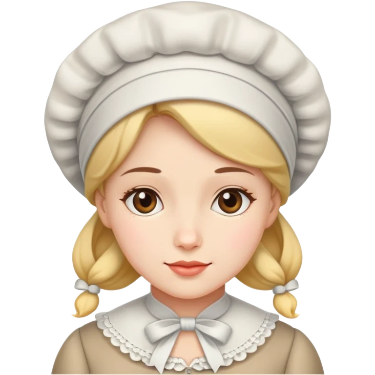 Lady with bonnet on emoji