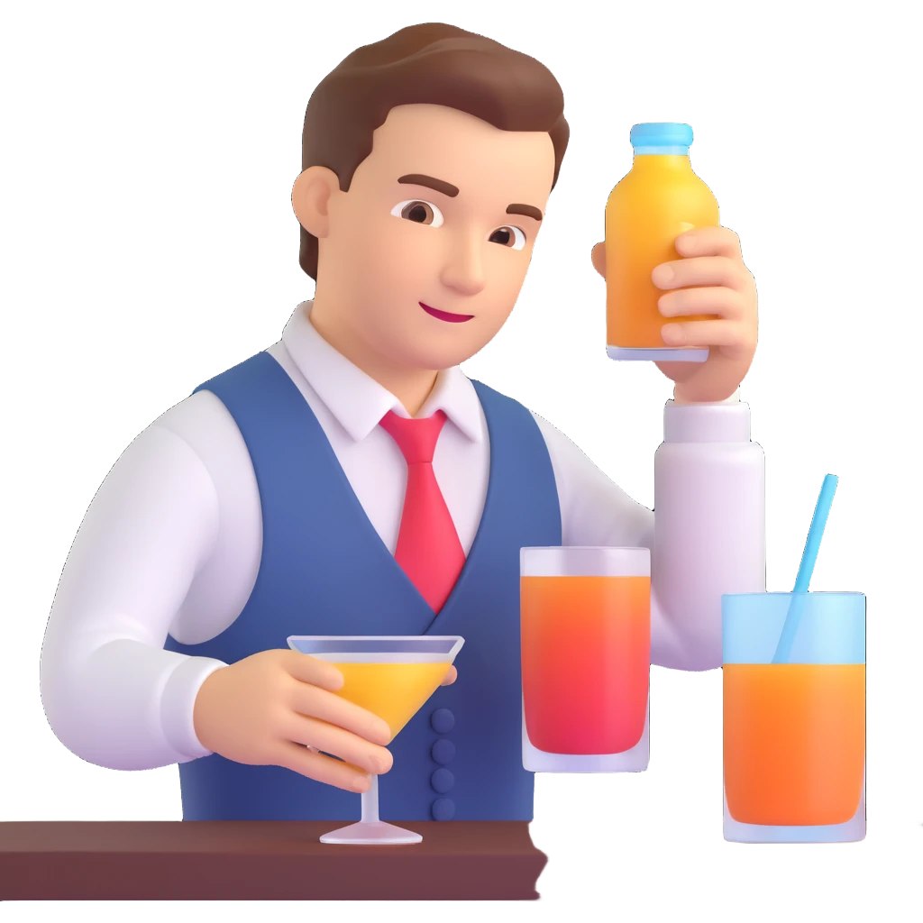 bartender mixing drinks emoji