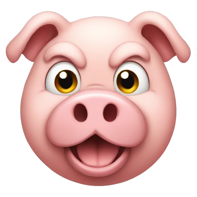 Pig angry emoji