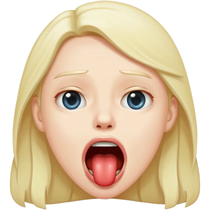 Retard drooling emoji