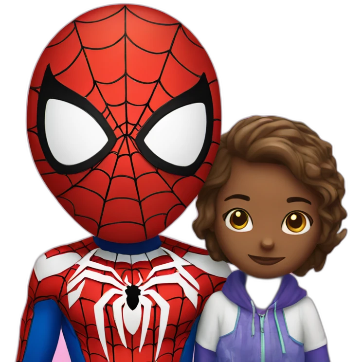 Spiderman and hello kitty  emoji