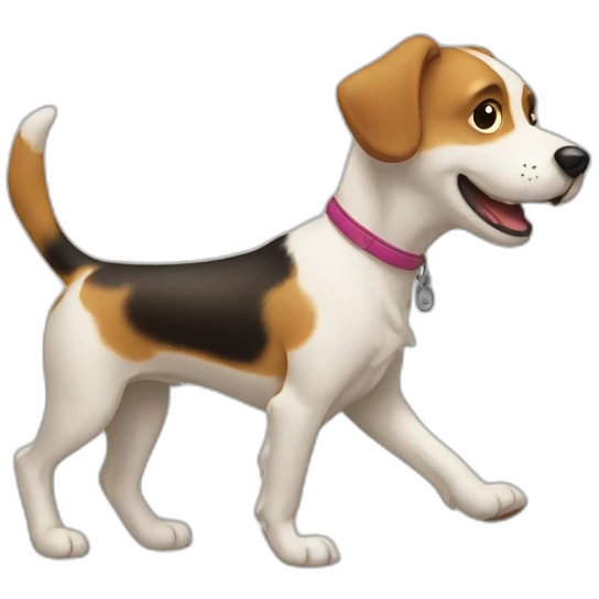 Dog walking emoji