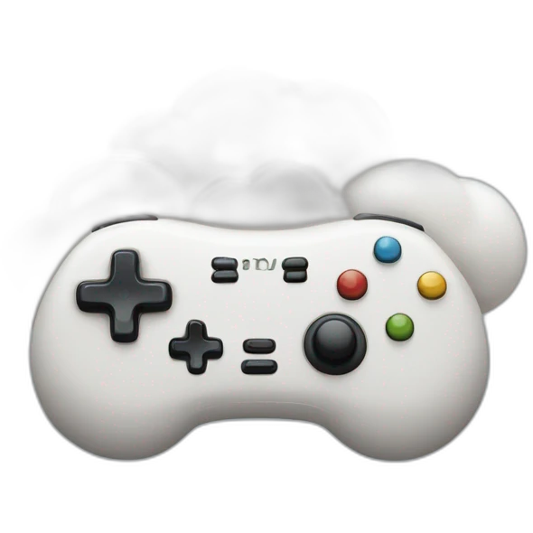 Manette en forme de nuage emoji