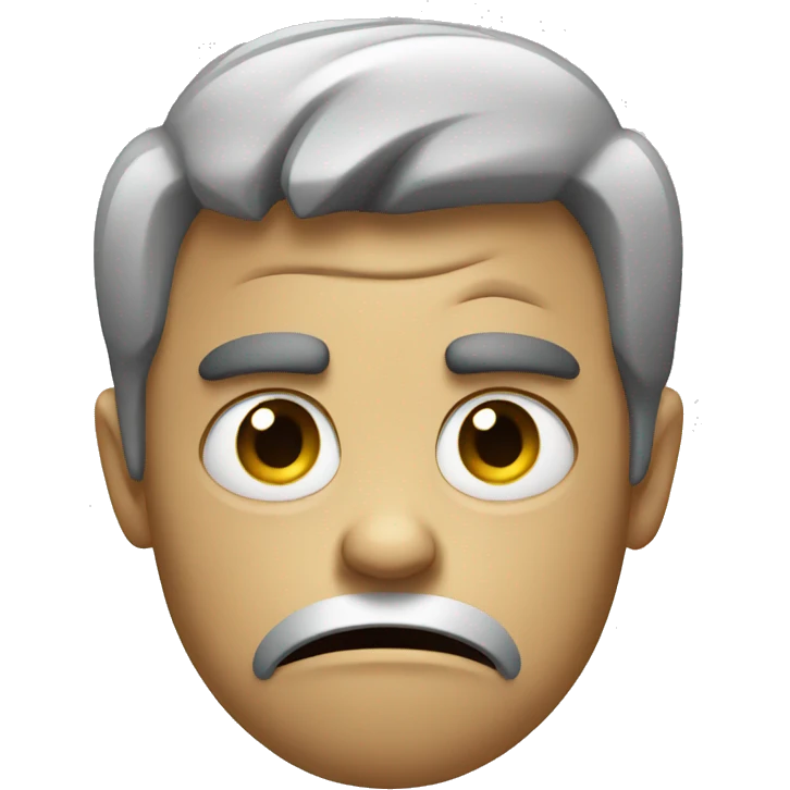 Angry and sad emoji