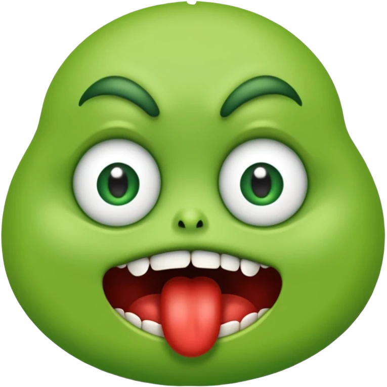 Evil greedy hungry salivating emoji emoji