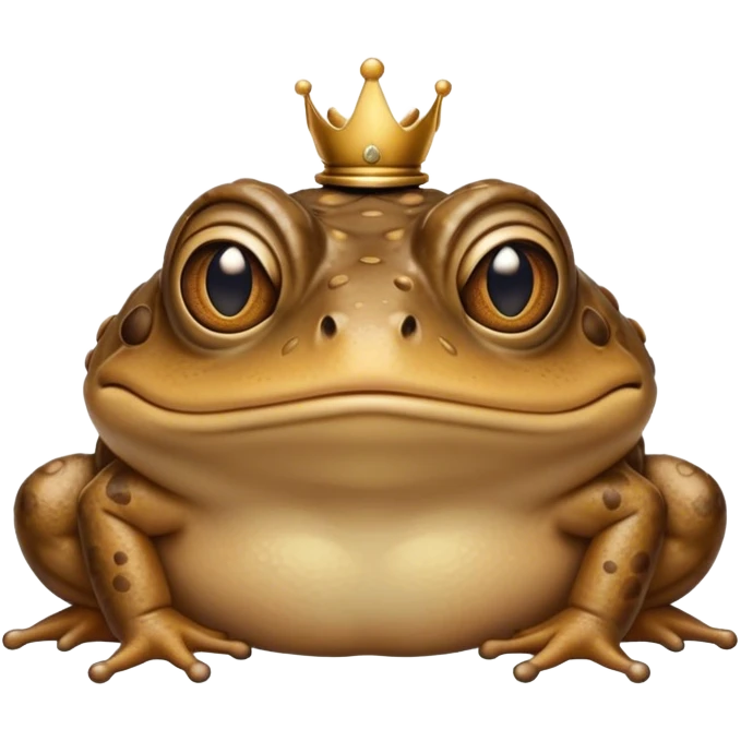 Cinematic Noble Toad Portrait Emoji, Poised and earthy, with a stout, robust build covered in textured, warty skin in warm, natural tones and deep, observant eyes, Simplified yet sharp and sophisticated features, highly detailed, glowing with a soft, natural mossy glow, high shine, intelligent and grounded, stylized with an air of rustic authority, focused and steady, soft glowing outline, capturing the essence of a watchful amphibian guardian that appears ready to leap out of the screen with effortless command! emoji
