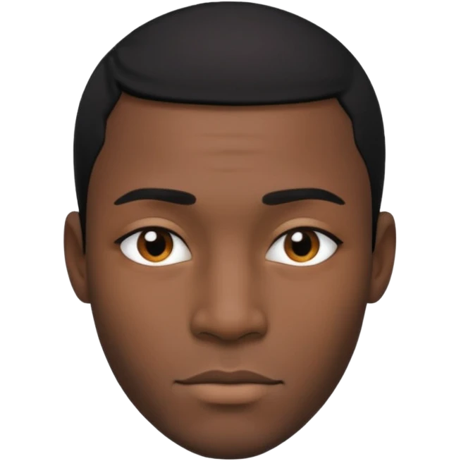 black man half splits emoji