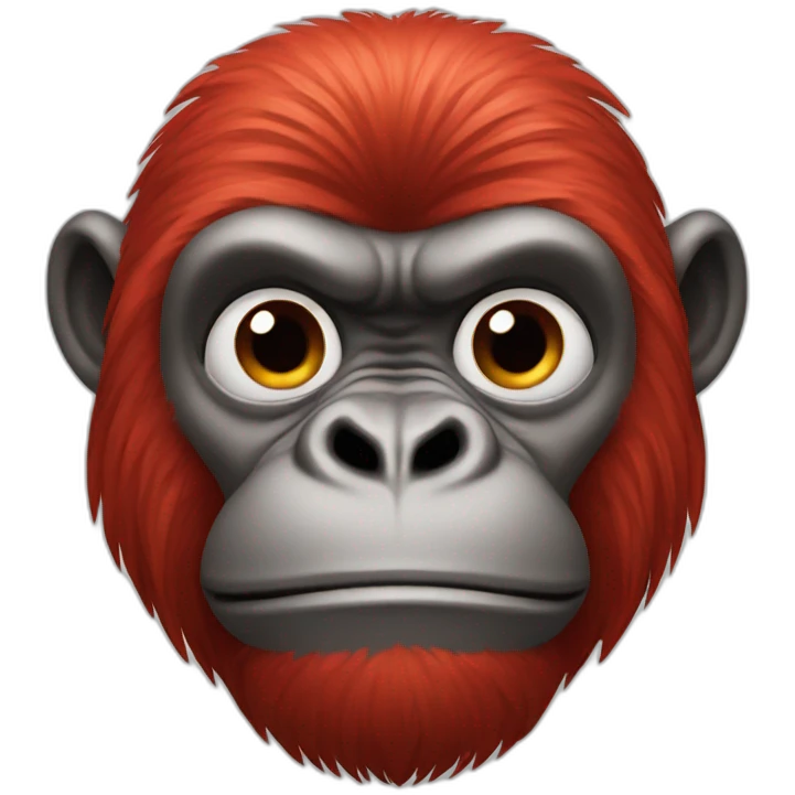 red gorilla emoji