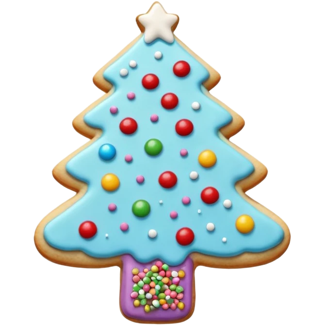 an aesthetic christmas cookie emoji