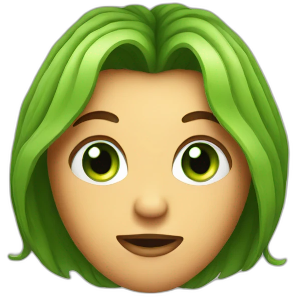 Pumpkin Green eyes emoji