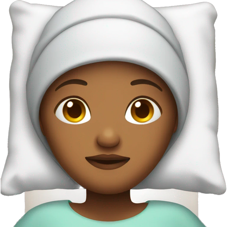Pregnant woman in hospital bed emoji