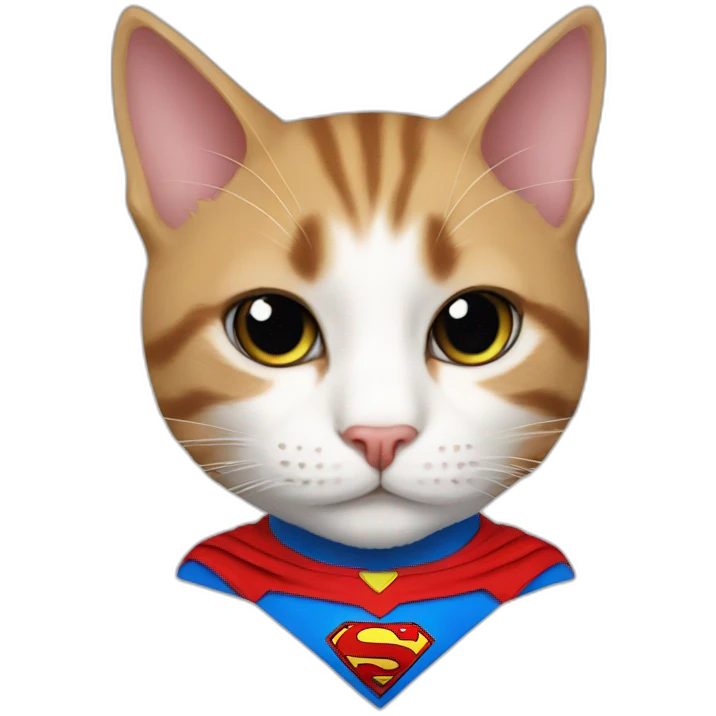 Superman cat emoji