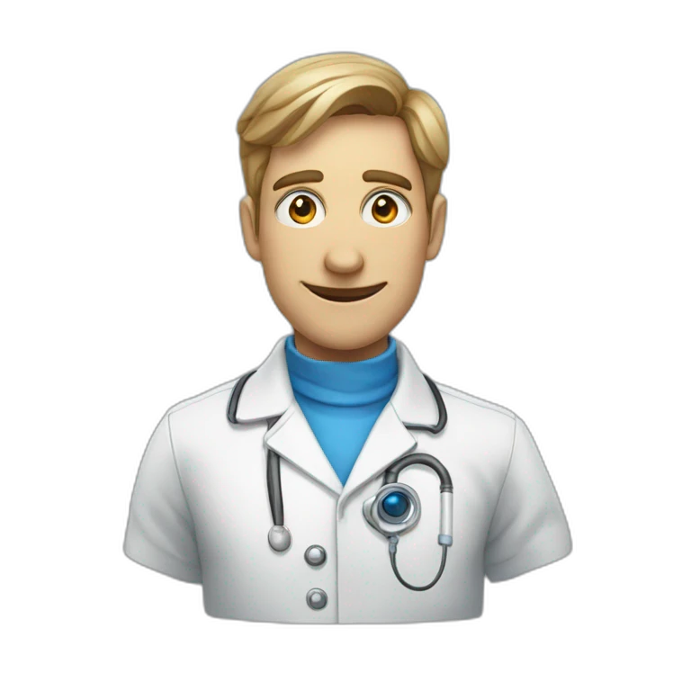 Cientifica ojos azules emoji