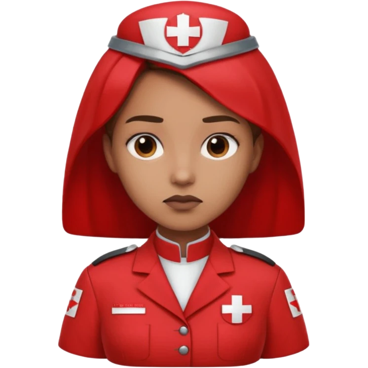 4k high quality medic dress in red emoji