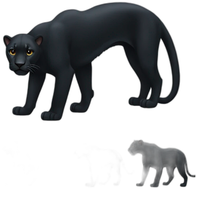 Black jaguar emoji
