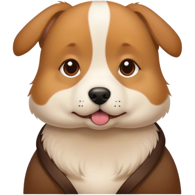 Pregnant dog  emoji