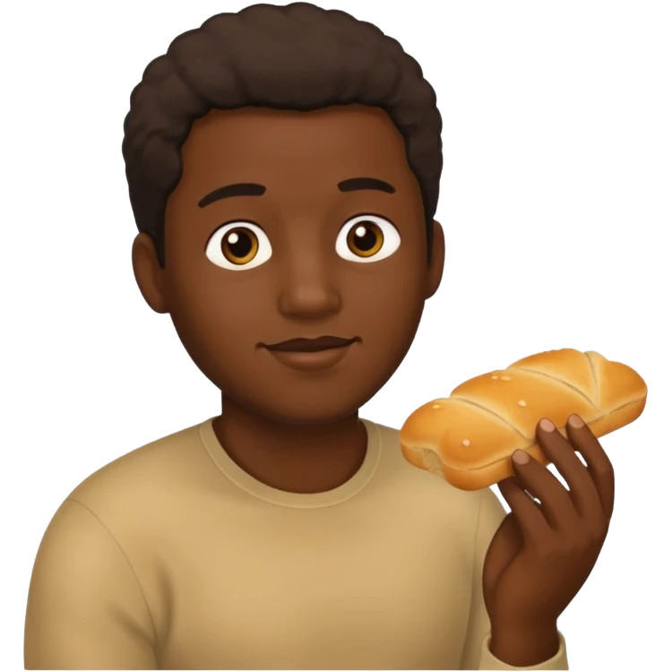 темнокожий парень ебет хлеб emoji