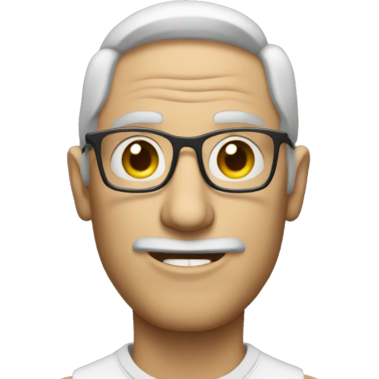 Man with glass emoji