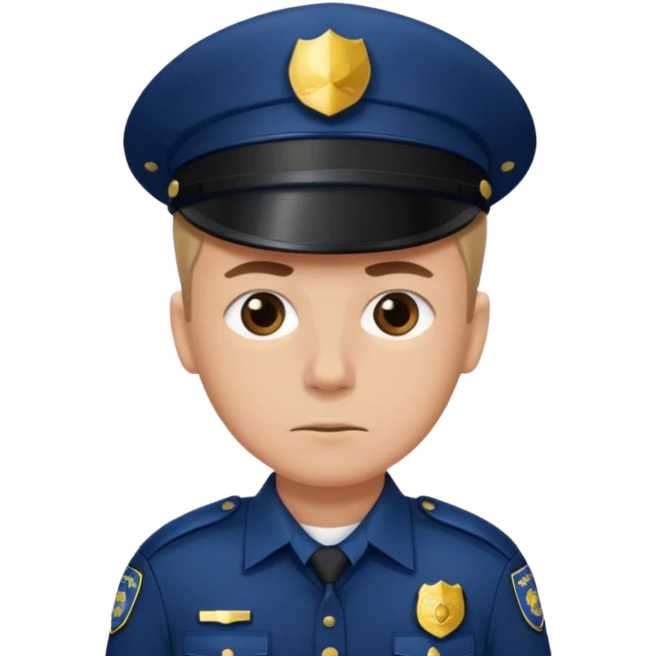 Policia triste emoji
