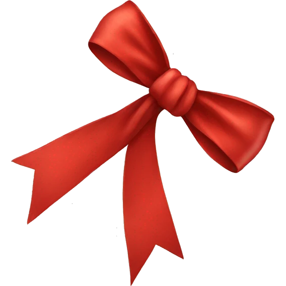 Red bow emoji