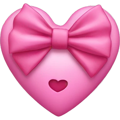 a heart with a little pink bow emoji