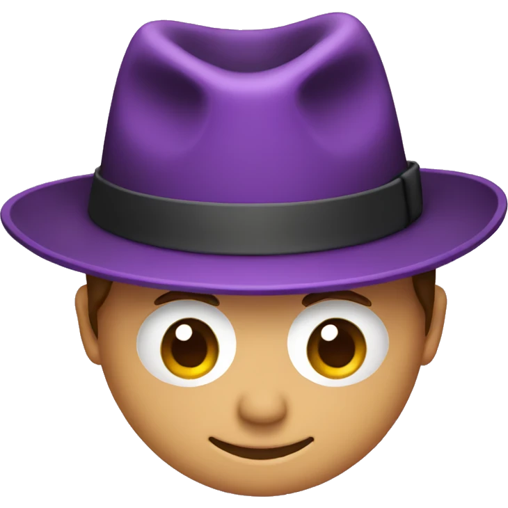 purple fedora emoji