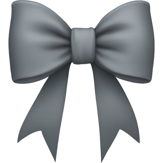gray bow emoji
