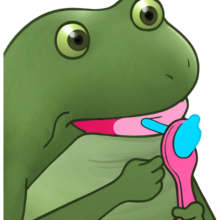 Pink toothpaste  emoji