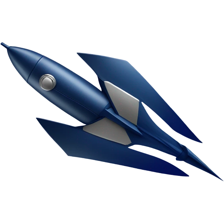 dark blue rocket emoji