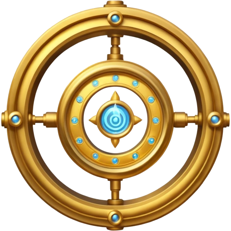 A time turner from harry potter with magic swirls around it  emoji