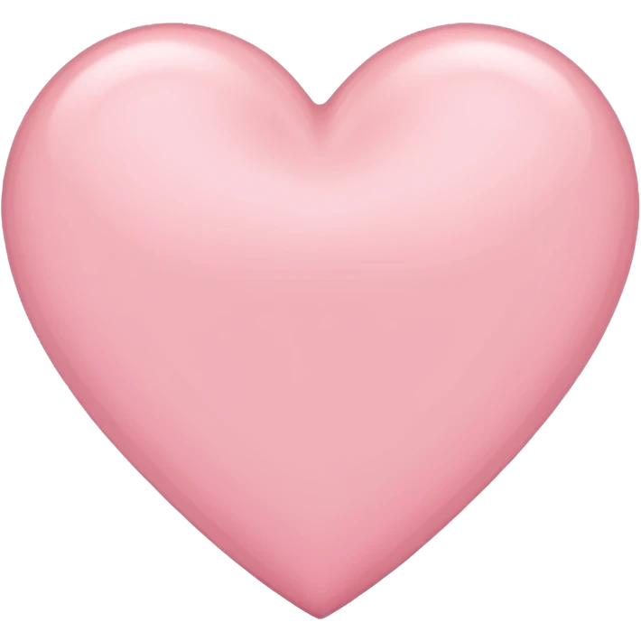Light pink heart emoji