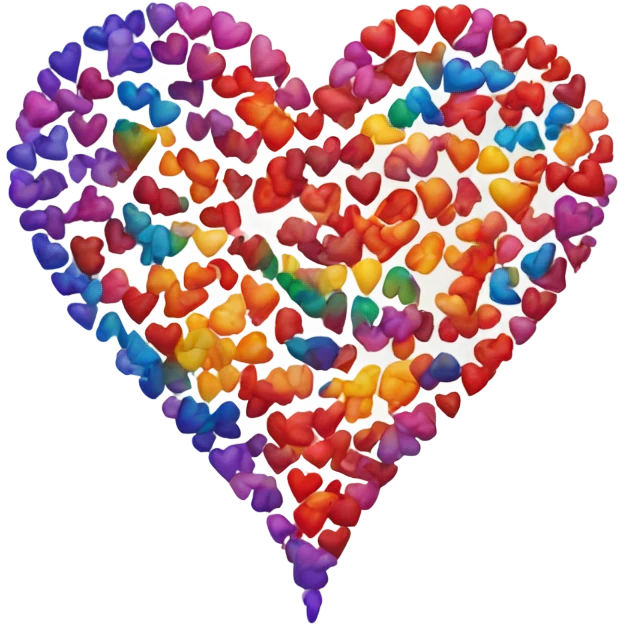 Rainbow heart emoji