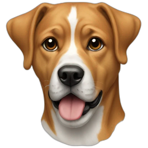 A dog on a dog emoji