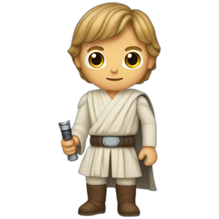 luke skywalker with light sabre emoji