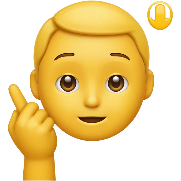 Animated emoji tapping the side of the head duh emoji
