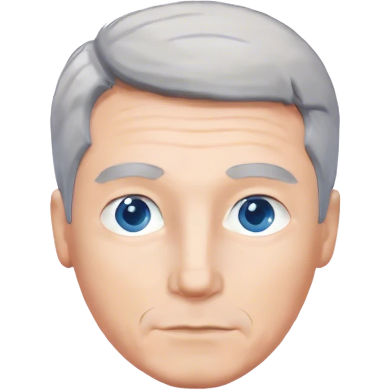 grey hair blue eye white guy emoji