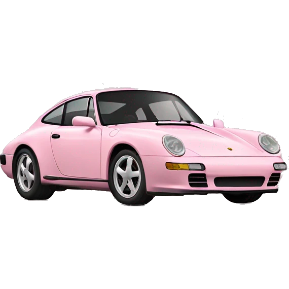 Light pink Porsche  emoji